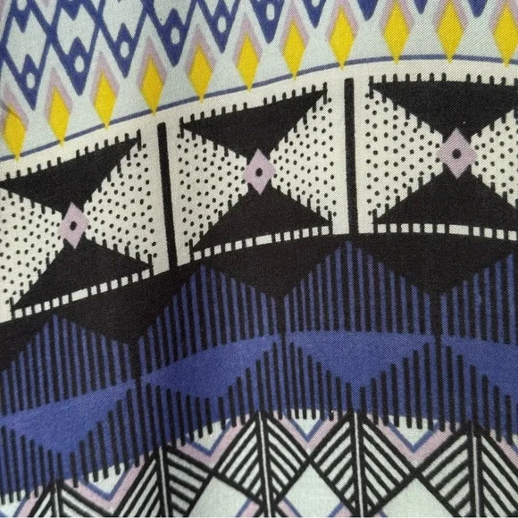 Prana Nari Tribal Ikat Printed Blue Midi Sundress Size Small - Picture 6 of 16